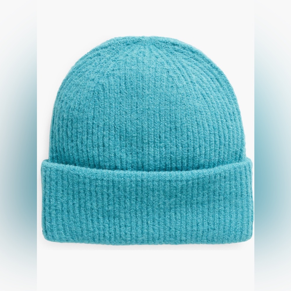 Nordstrom Girls Cuffed Beanie in Teal Blue
